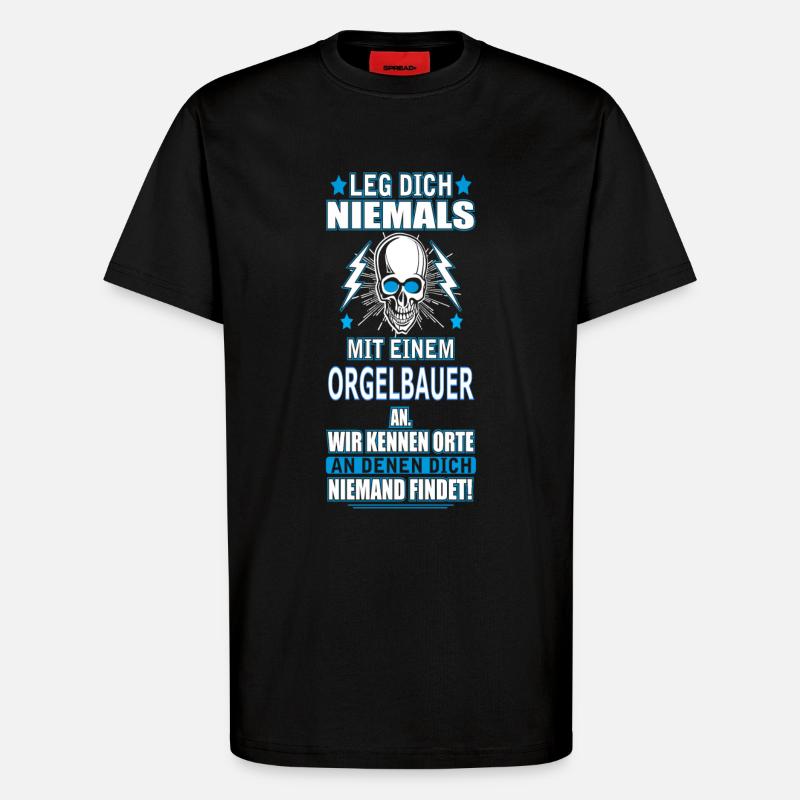 ORGELBAUER - T-Shirt - made by SPREAD - SOLID BLACK