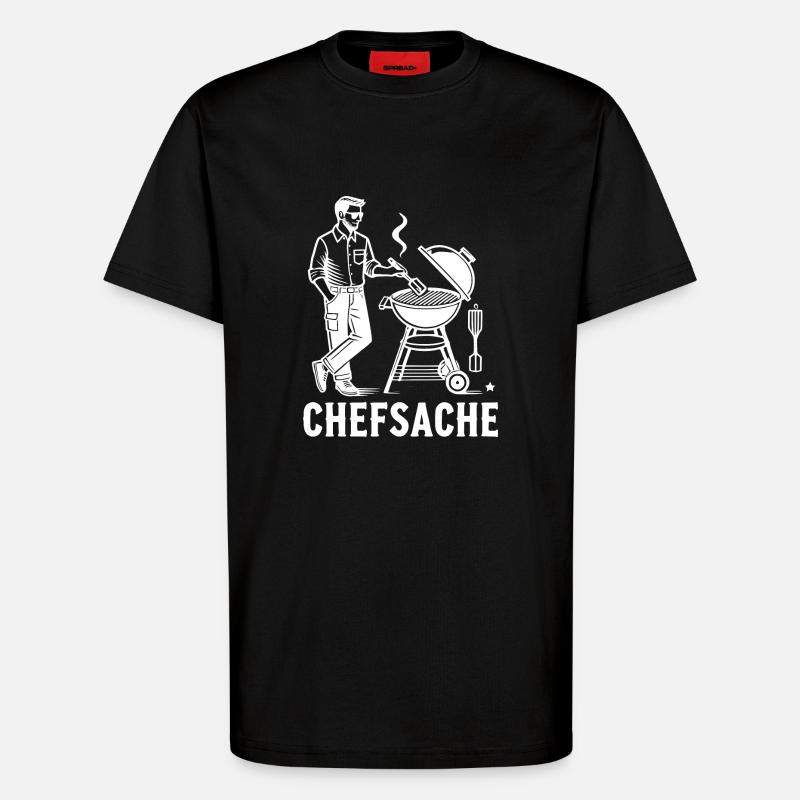 Grillen - T-Shirt - made by SPREAD - SOLID BLACK