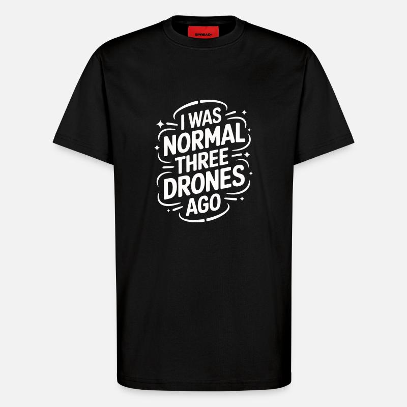 Drones Pilot Quadcopter Drone - T-Shirt - made by SPREAD - SOLID BLACK