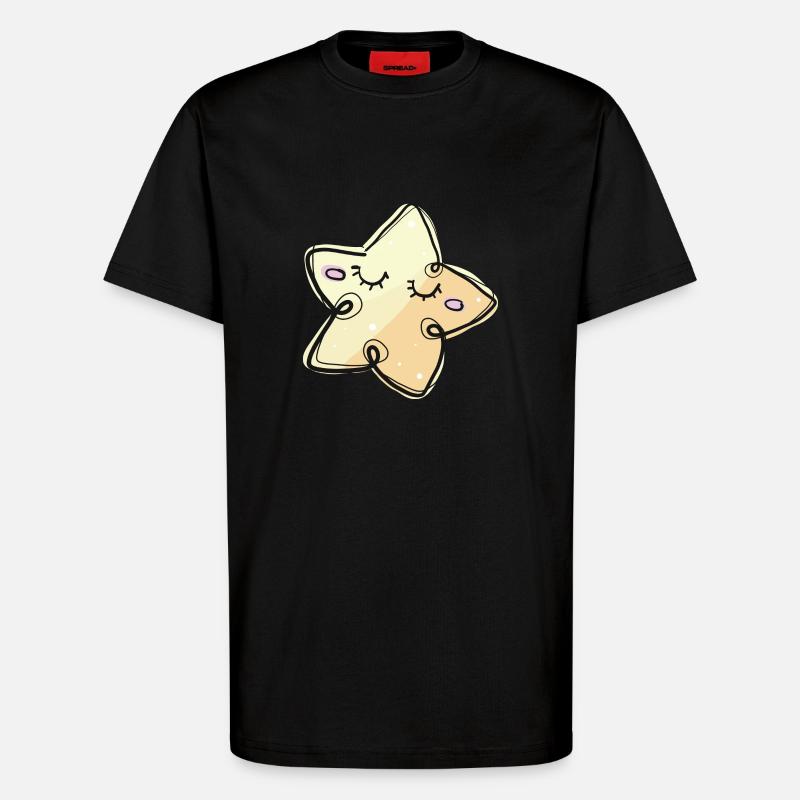 STERNCHEN - T-Shirt - made by SPREAD - SOLID BLACK