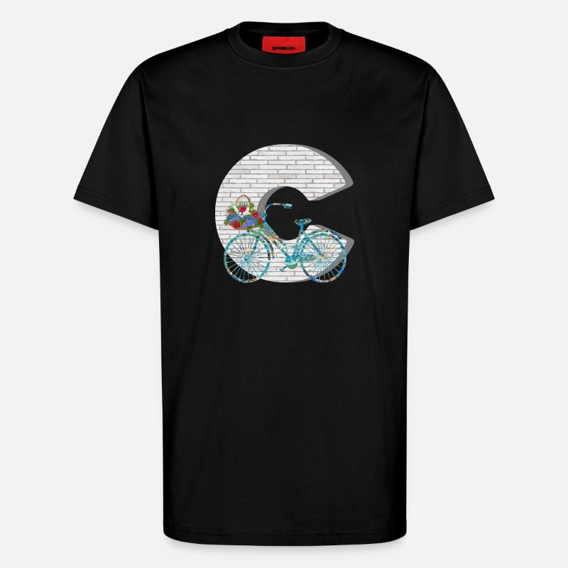 bicycle e 100 c - T-Shirt - made by SPREAD - SOLID BLACK
