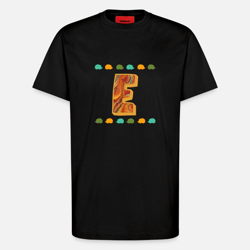 Hérisson E 22 E - T-shirt bio décontracté fabriqué en UE - SOLID BLACK