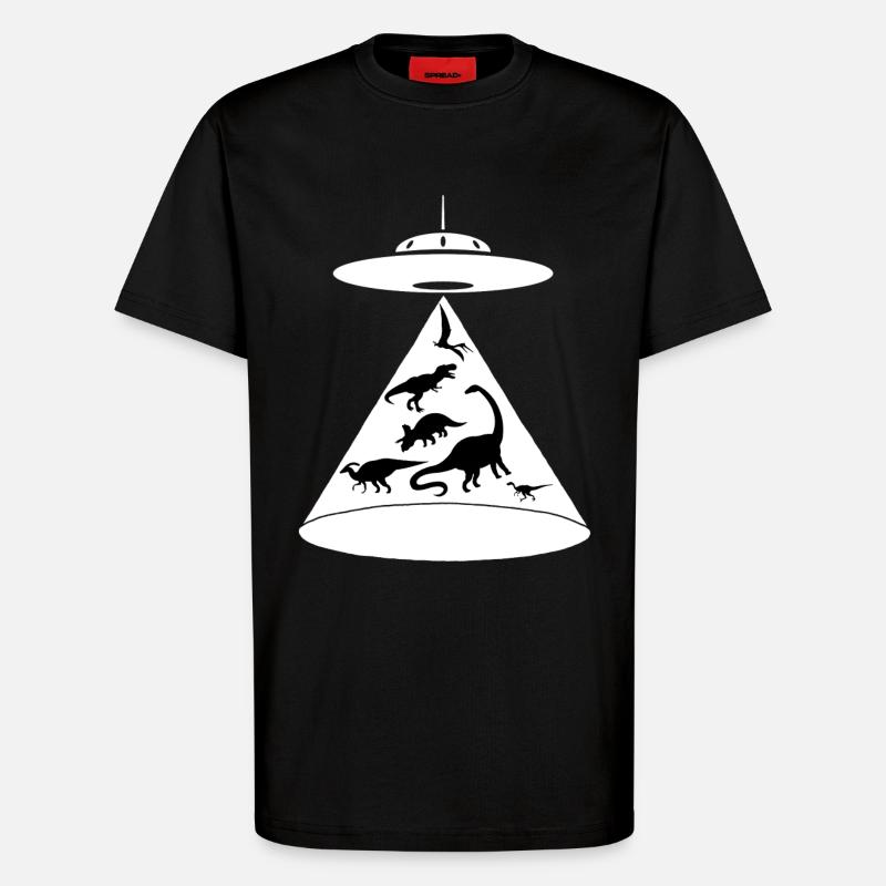 Rettung der Dinosaurier - T-Shirt - made by SPREAD - SOLID BLACK