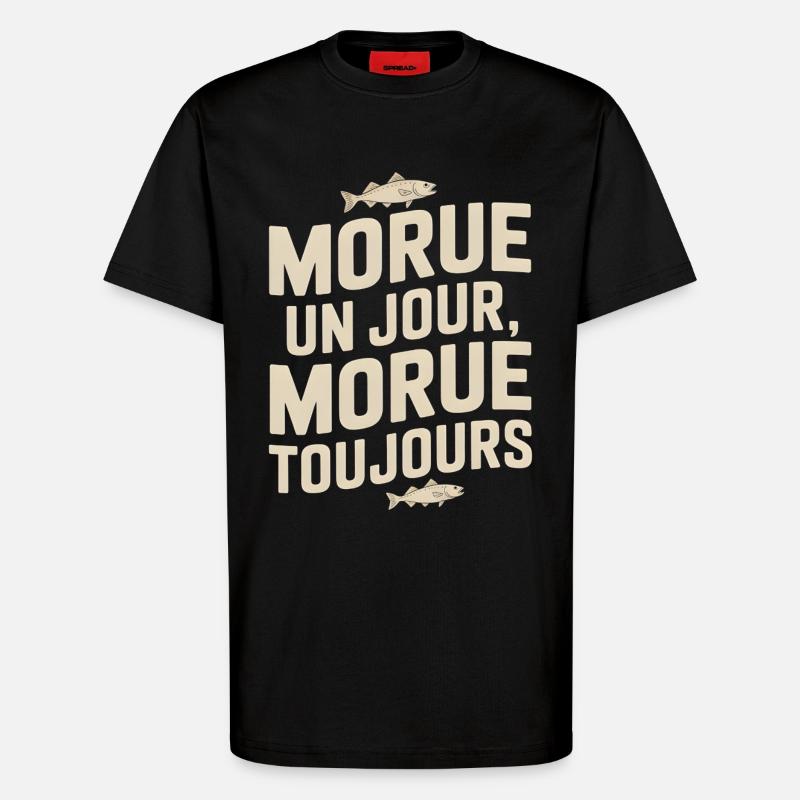 Once cod Cod - T-Shirt - made by SPREAD - SOLID BLACK