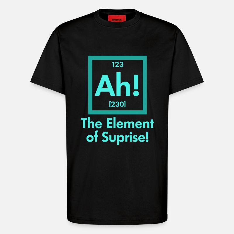 Science nerd physics - T-Shirt - made by SPREAD - SOLID BLACK