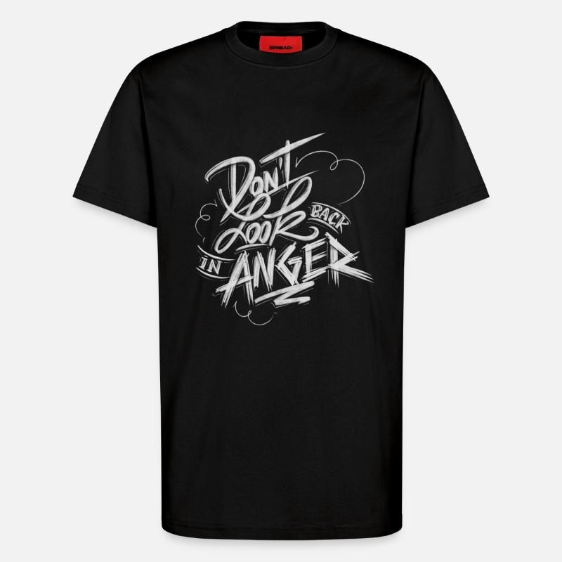Anger - T-Shirt - made by SPREAD - SOLID BLACK