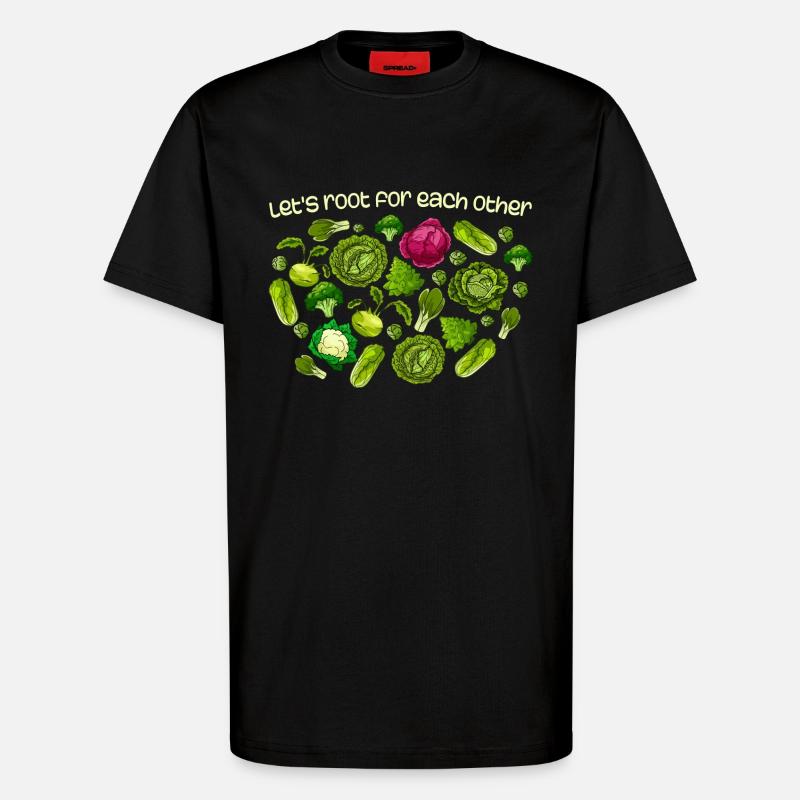Inspirational Root Vegetables Motivational - T-Shirt - made by SPREAD - SOLID BLACK