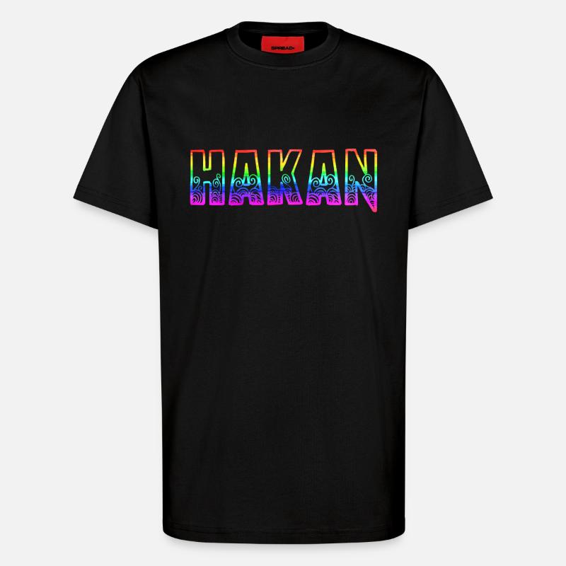 hakan rs rainbow - T-Shirt - made by SPREAD - SOLID BLACK