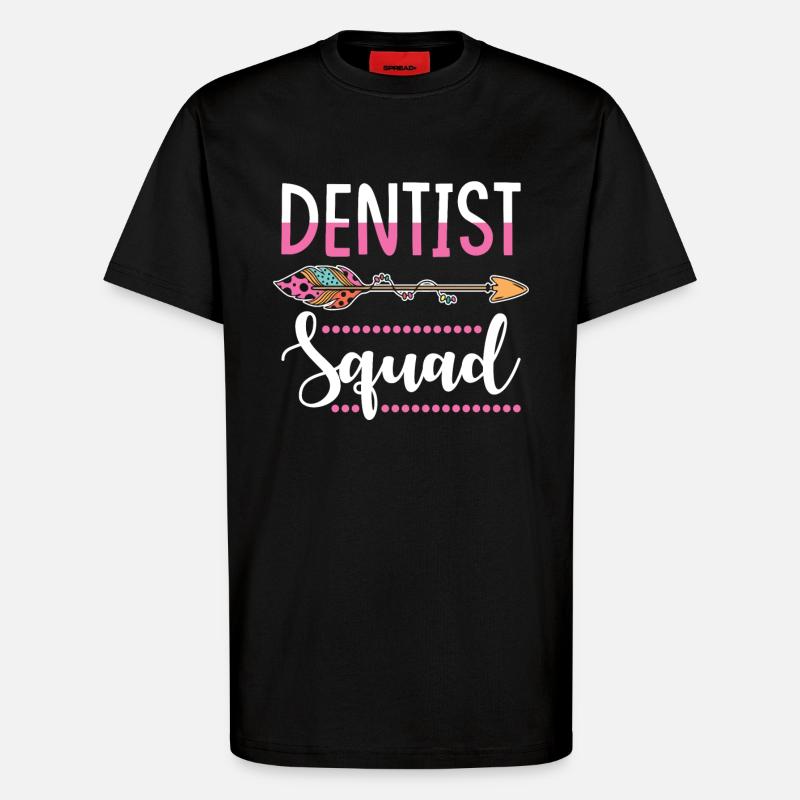 Zahnärtzin Gruppe - T-Shirt - made by SPREAD - SOLID BLACK