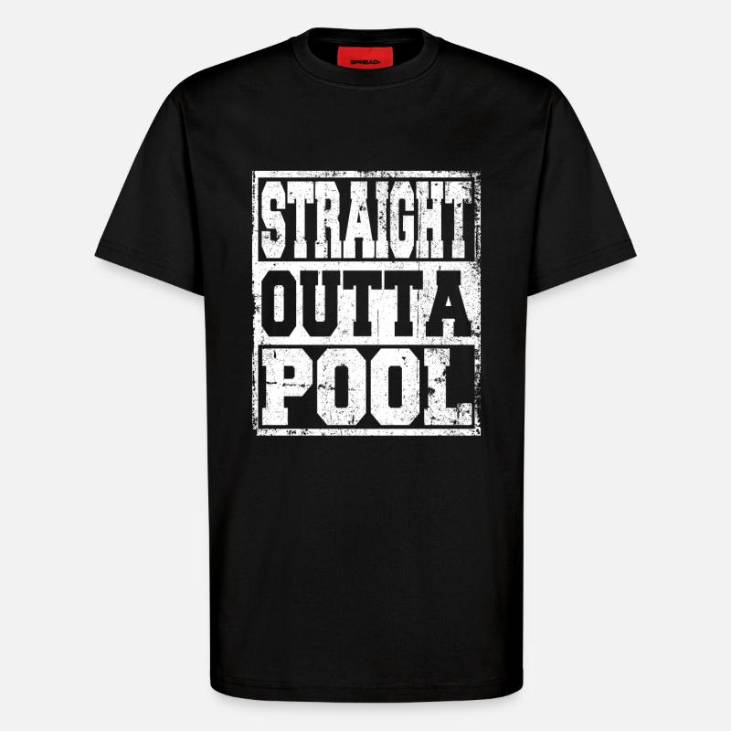 Pool Spruch lustig - T-Shirt - made by SPREAD - SOLID BLACK