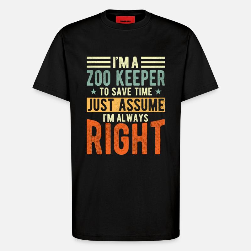 Tierpfleger - T-Shirt - made by SPREAD - SOLID BLACK