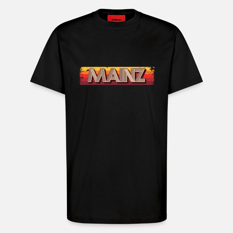 Mainzerin Mainzer Mayence - T-shirt bio décontracté fabriqué en UE - SOLID BLACK