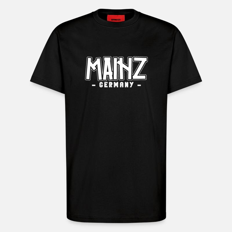 Mainzerin Mainzer Mayence - T-shirt bio décontracté fabriqué en UE - SOLID BLACK
