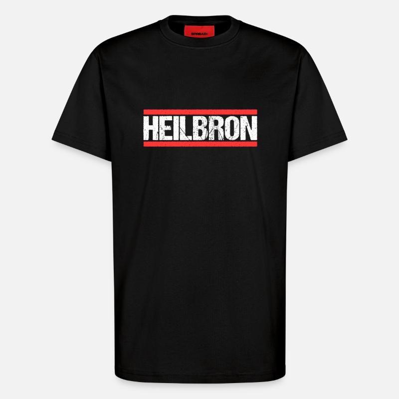 Heilbronnerin Heilbronner Heilbronn - T-Shirt - made by SPREAD - SOLID BLACK