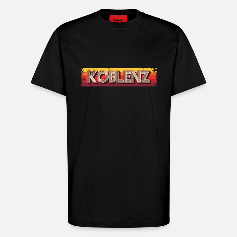 Koblenzerin Koblenzer Koblenz - T-Shirt - made by SPREAD - SOLID BLACK