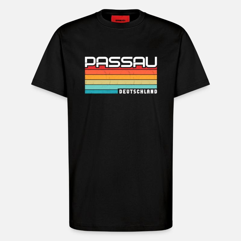 Passauerin Passauer Passau - T-Shirt - made by SPREAD - SOLID BLACK