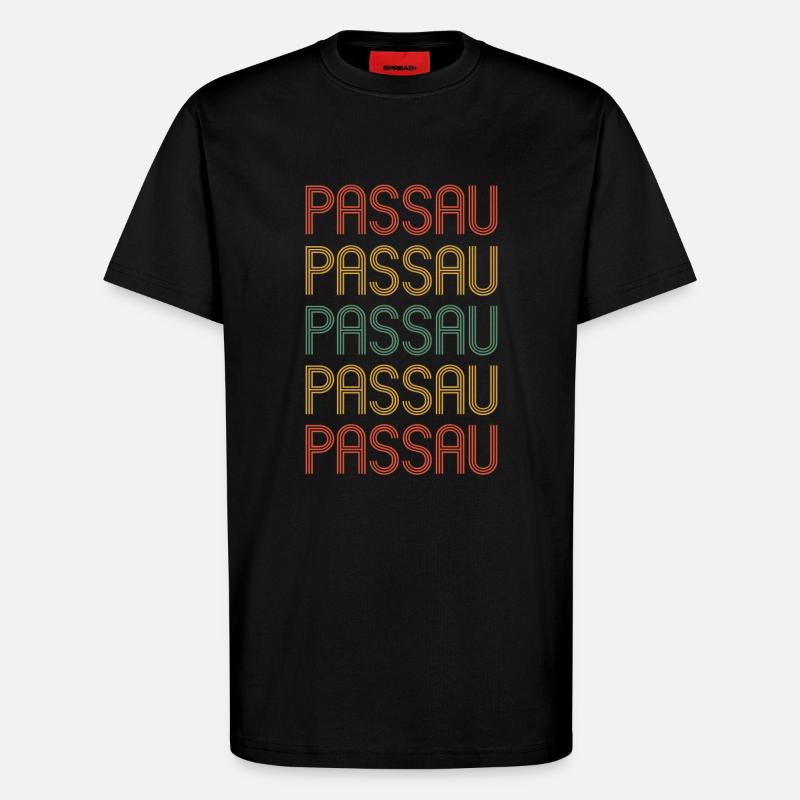 Passauerin Passauer Passau - T-Shirt - made by SPREAD - SOLID BLACK