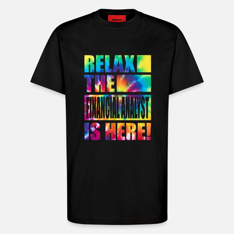 Financial Analyst Lustiger Spruch - T-Shirt - made by SPREAD - SOLID BLACK