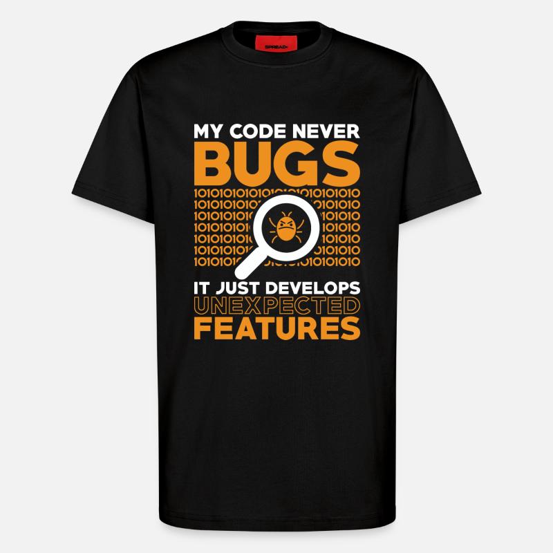 Programmierer Entwickler Coder Code - T-Shirt - made by SPREAD - SOLID BLACK