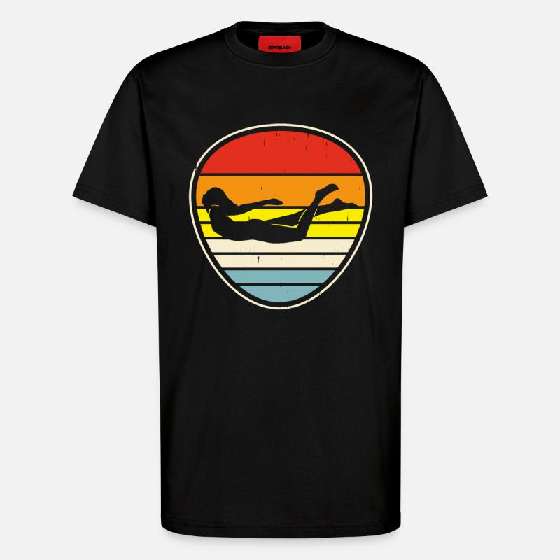 Swimming Float - T-Shirt - made by SPREAD - SOLID BLACK