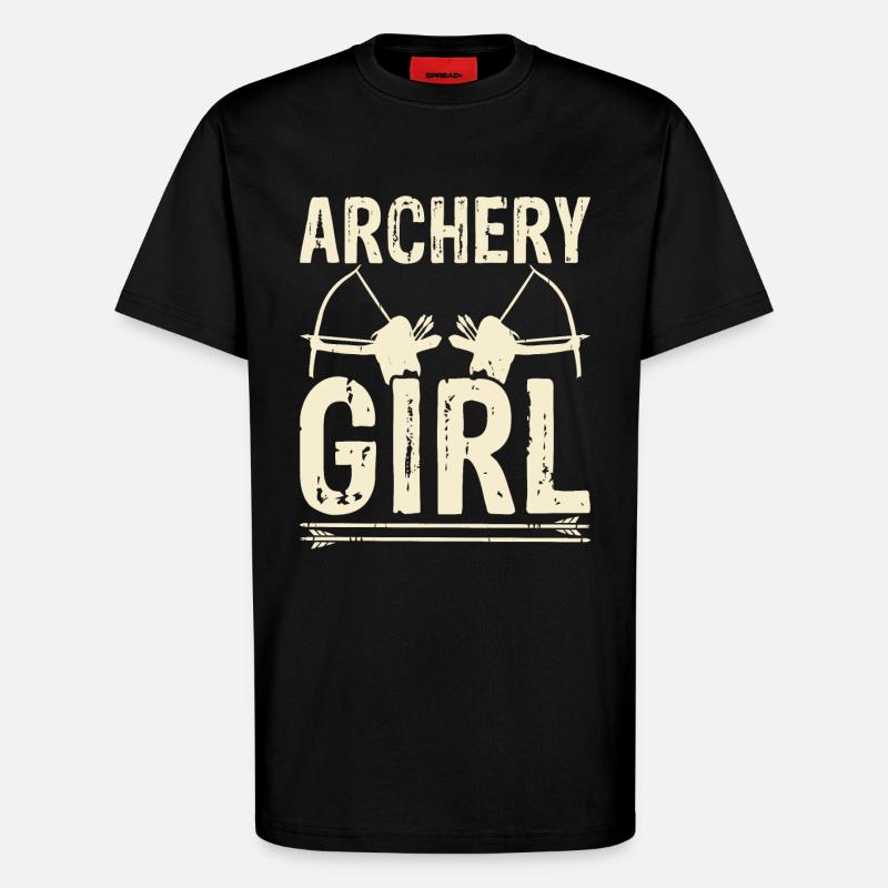 Bogenschießen Bogenschütze - T-Shirt - made by SPREAD - SOLID BLACK