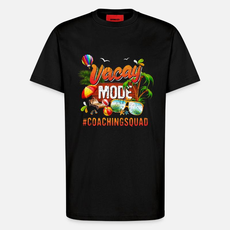 Coaching Vacation Group #Coachingsquad - T-Shirt - made by SPREAD - SOLID BLACK