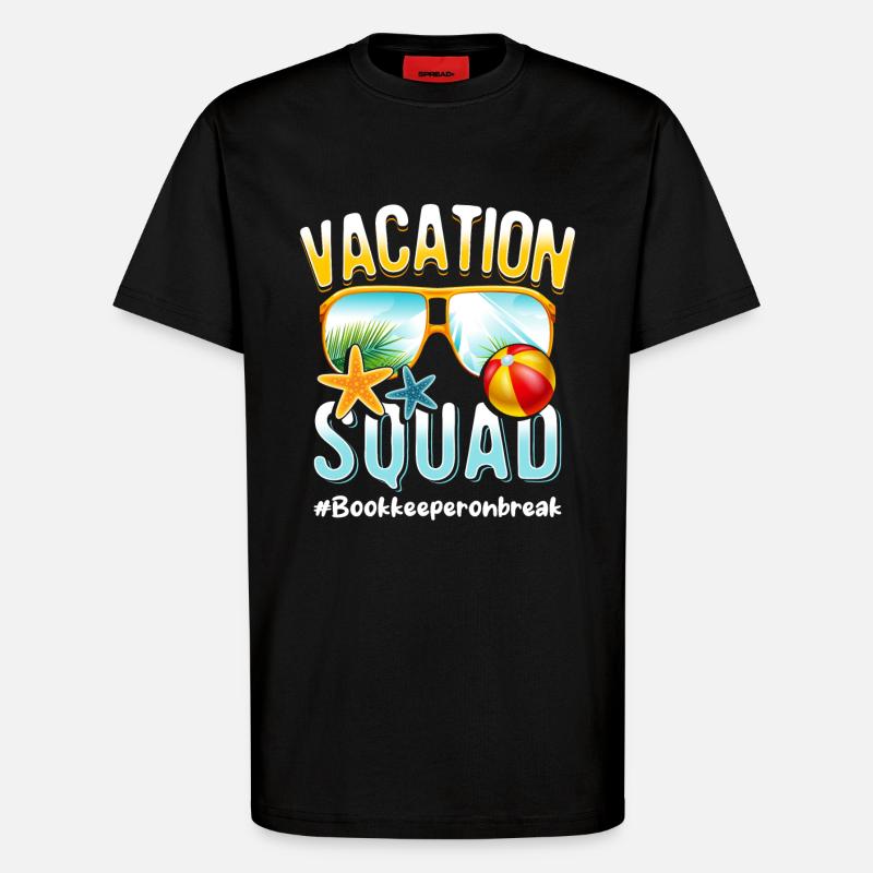Buchhalter Vacation Squad #Bookkeeperonbreak - T-Shirt - made by SPREAD - SOLID BLACK