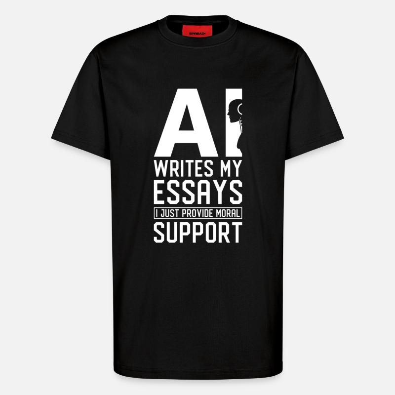 Artificial Intelligence Ai Lovers - T-Shirt - made by SPREAD - SOLID BLACK