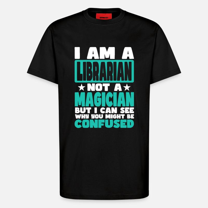 Bibliothekar - T-Shirt - made by SPREAD - SOLID BLACK