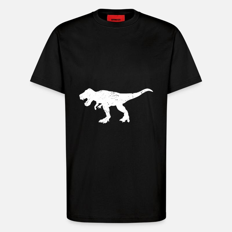 T-Rex - T-Shirt - made by SPREAD - SOLID BLACK