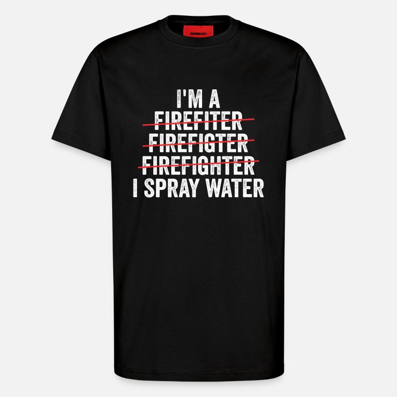 Ich bin Feuerwehrmann - T-Shirt - made by SPREAD - SOLID BLACK