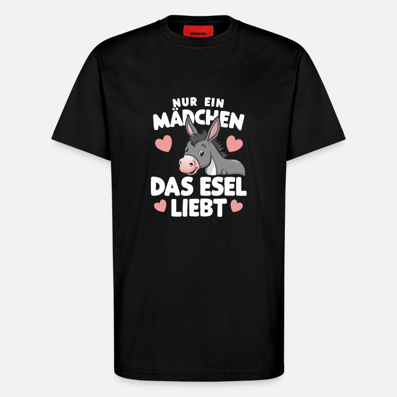 Donkey Donkey Mule Muli - T-Shirt - made by SPREAD - SOLID BLACK