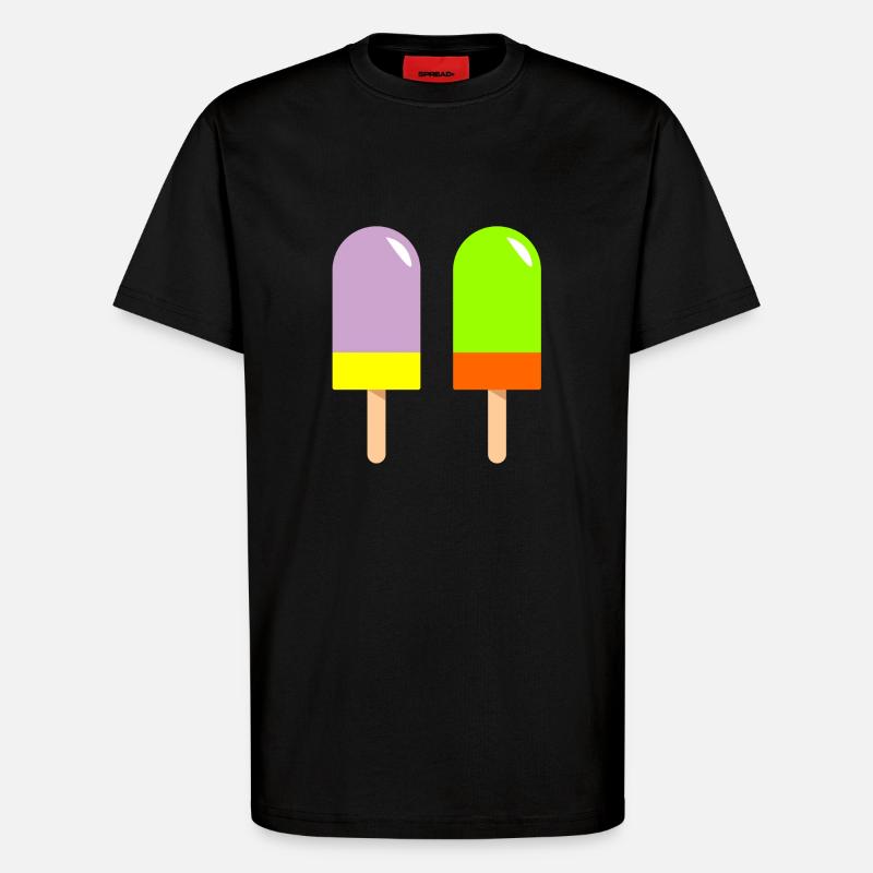 eis eiscreme restaurant ice cream sundae134 - T-Shirt - made by SPREAD - SOLID BLACK