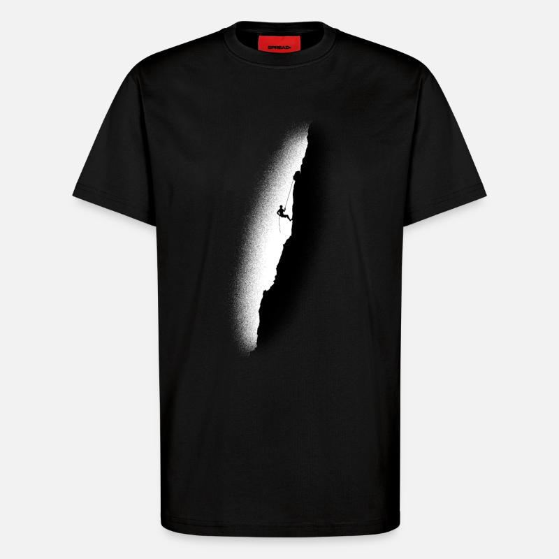 Mountain climber - climber - climbing - T-Shirt - made by SPREAD - SOLID BLACK
