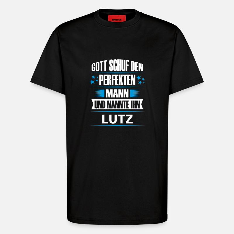 LUTZ - T-Shirt - made by SPREAD - SOLID BLACK
