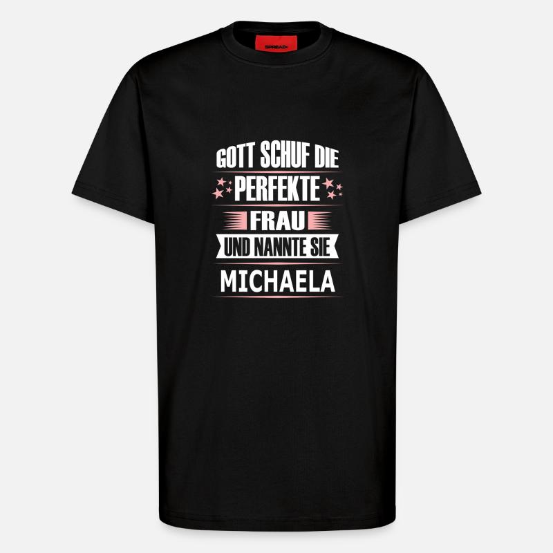 MICHAELA - T-Shirt - made by SPREAD - SOLID BLACK