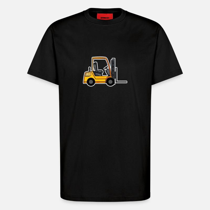 Gabelstapler Stapler - T-Shirt - made by SPREAD - SOLID BLACK