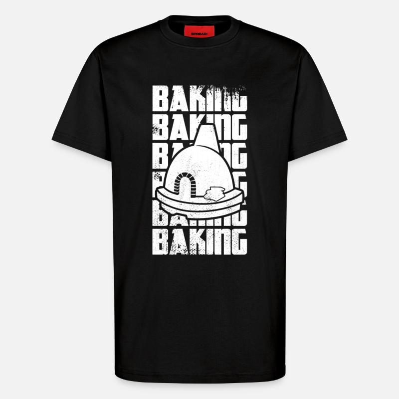 Lustiges Backen - T-Shirt - made by SPREAD - SOLID BLACK