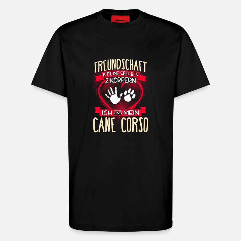 CANE-CORSO - 2 - T-Shirt - made by SPREAD - SOLID BLACK