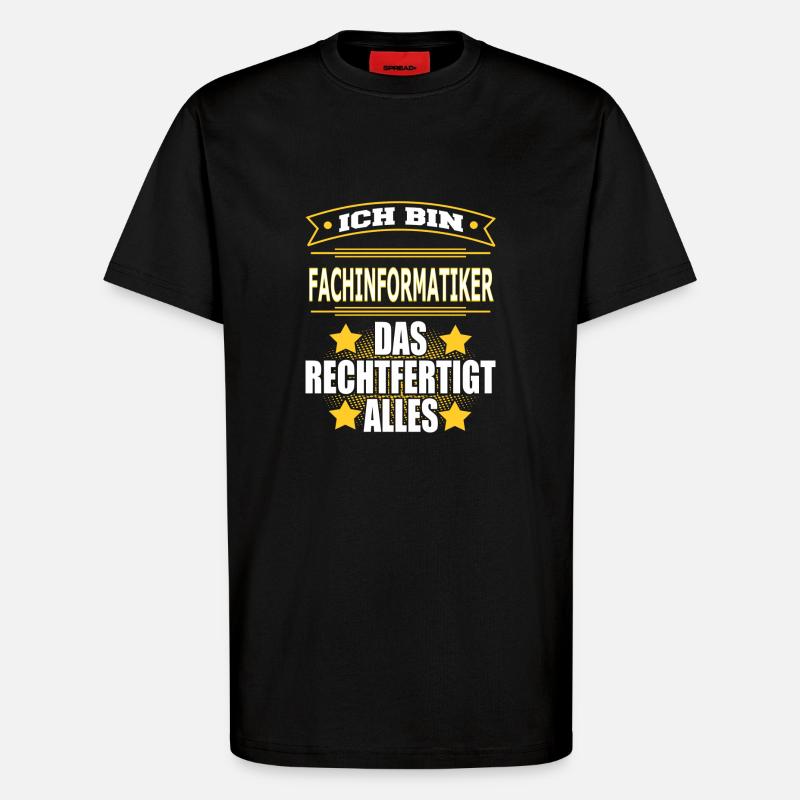 FACHINFORMATIKER - T-Shirt - made by SPREAD - SOLID BLACK