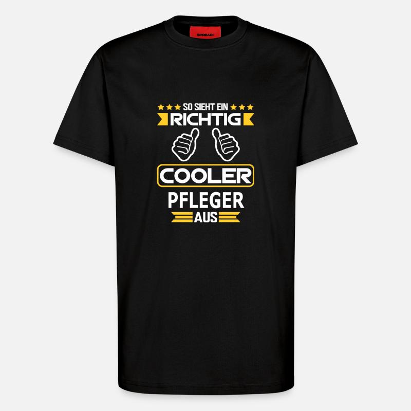 PFLEGER - T-Shirt - made by SPREAD - SOLID BLACK