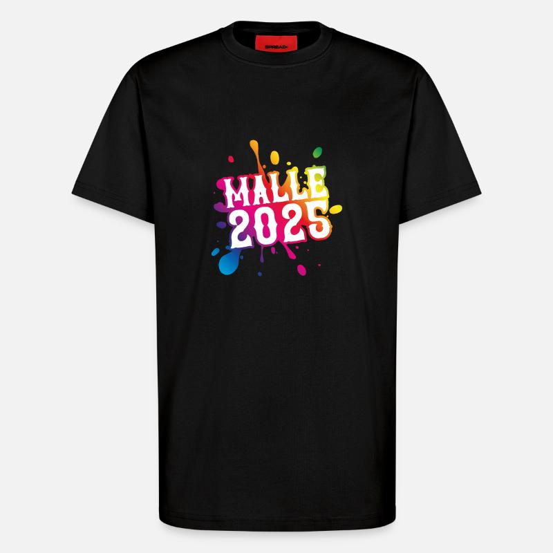 Malle 2025 Klecks - T-Shirt - made by SPREAD - SOLID BLACK