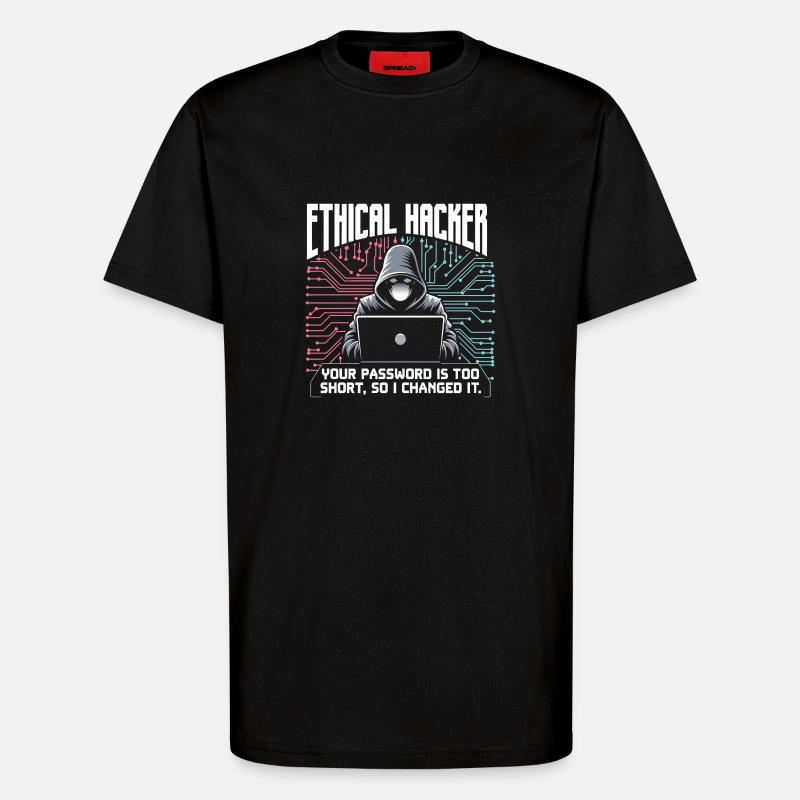 Ethischer Hacker - T-Shirt - made by SPREAD - SOLID BLACK