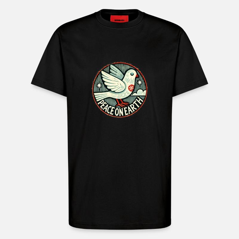 Friede auf Erden - T-Shirt - made by SPREAD - SOLID BLACK