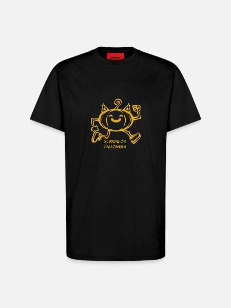 Halloween Running - T-Shirt - made by SPREAD - SOLID BLACK