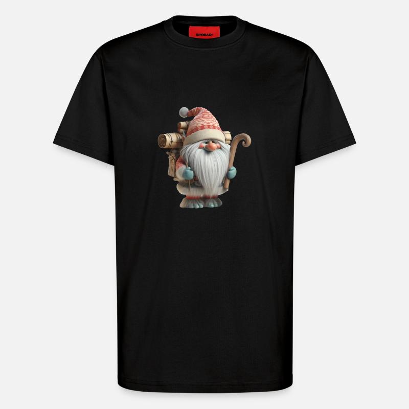 Troll de Noël 3 - T-shirt bio décontracté fabriqué en UE - SOLID BLACK