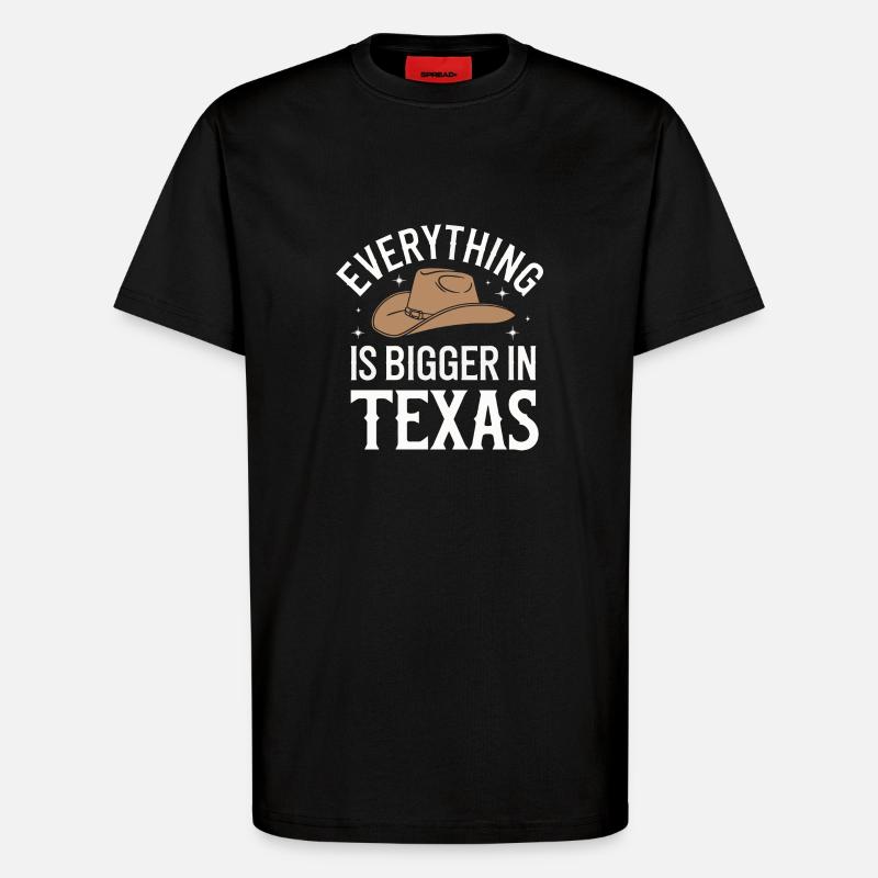 Texas State Texans Texas - T-Shirt - made by SPREAD - SOLID BLACK