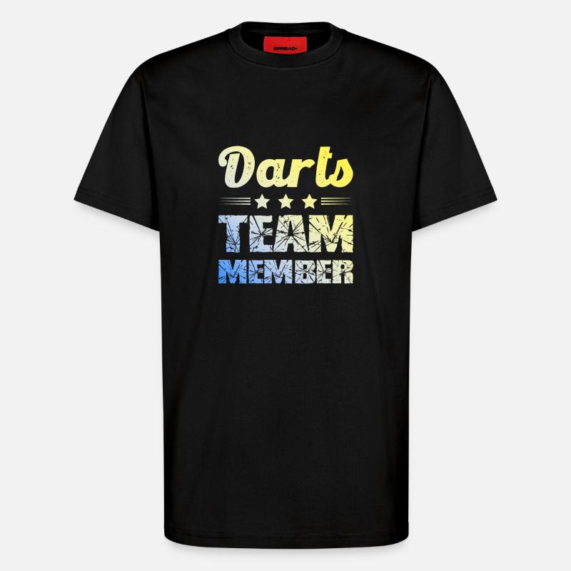 Darts Team - T-Shirt - made by SPREAD - SOLID BLACK