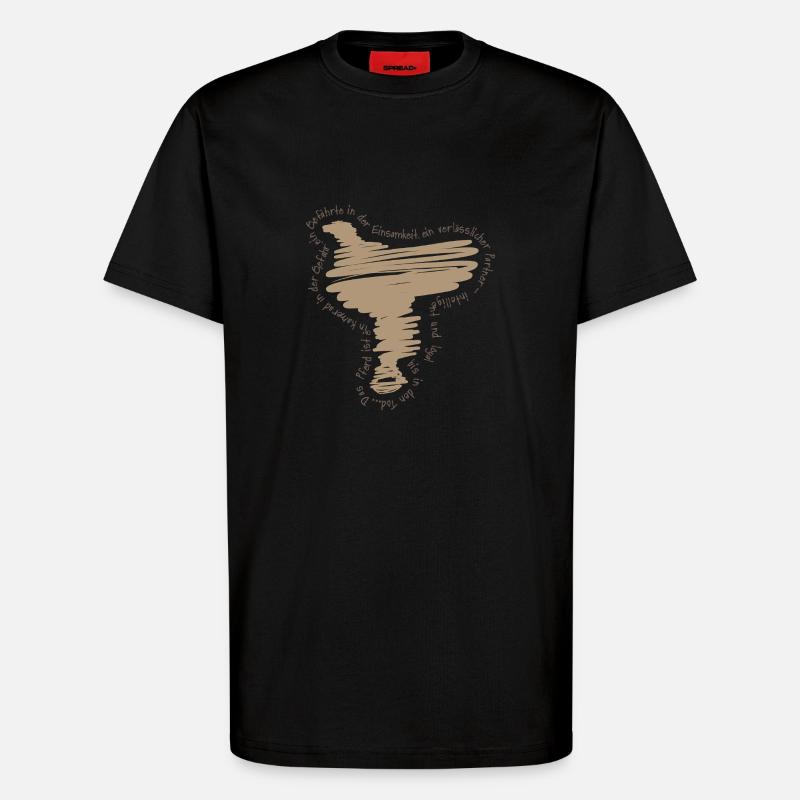 Saddle - T-Shirt - made by SPREAD - SOLID BLACK