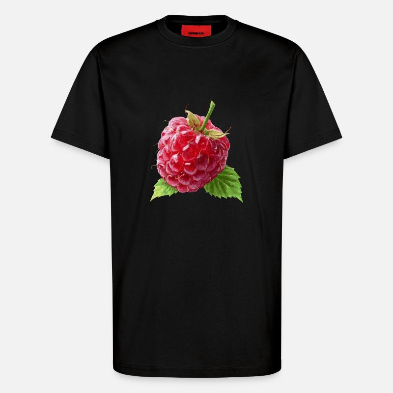 Raspberry - T-Shirt - made by SPREAD - SOLID BLACK